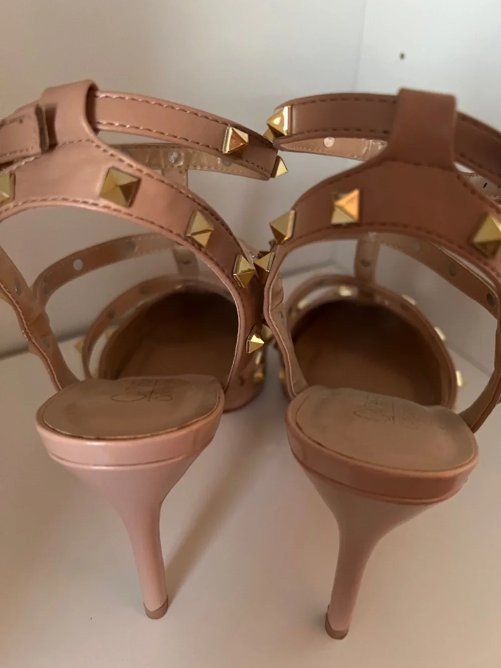 Catherine Malandrino - Studded Patent Leather Heels in Nude - Picture 8 of 11